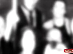 Trashy swingers fucking at the sex party